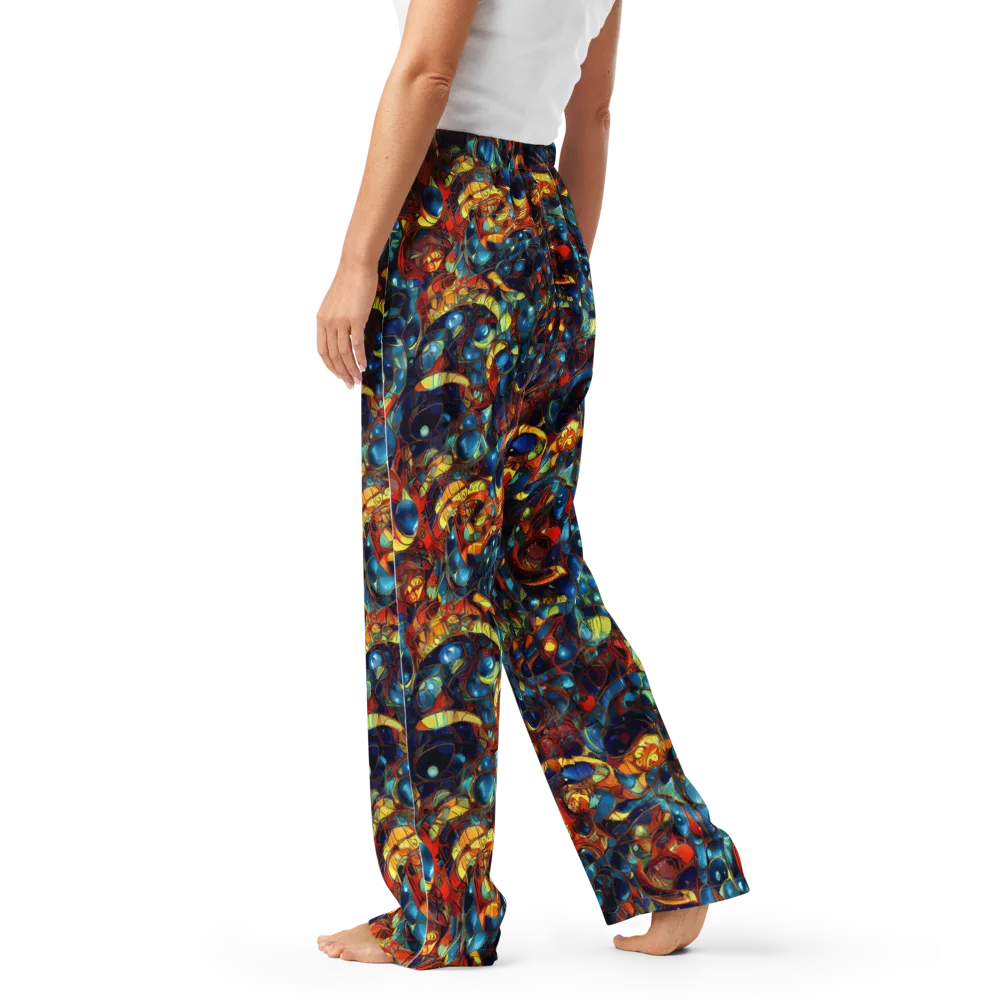 Sapphire Frenzy on Women's Pajama Pants — Left