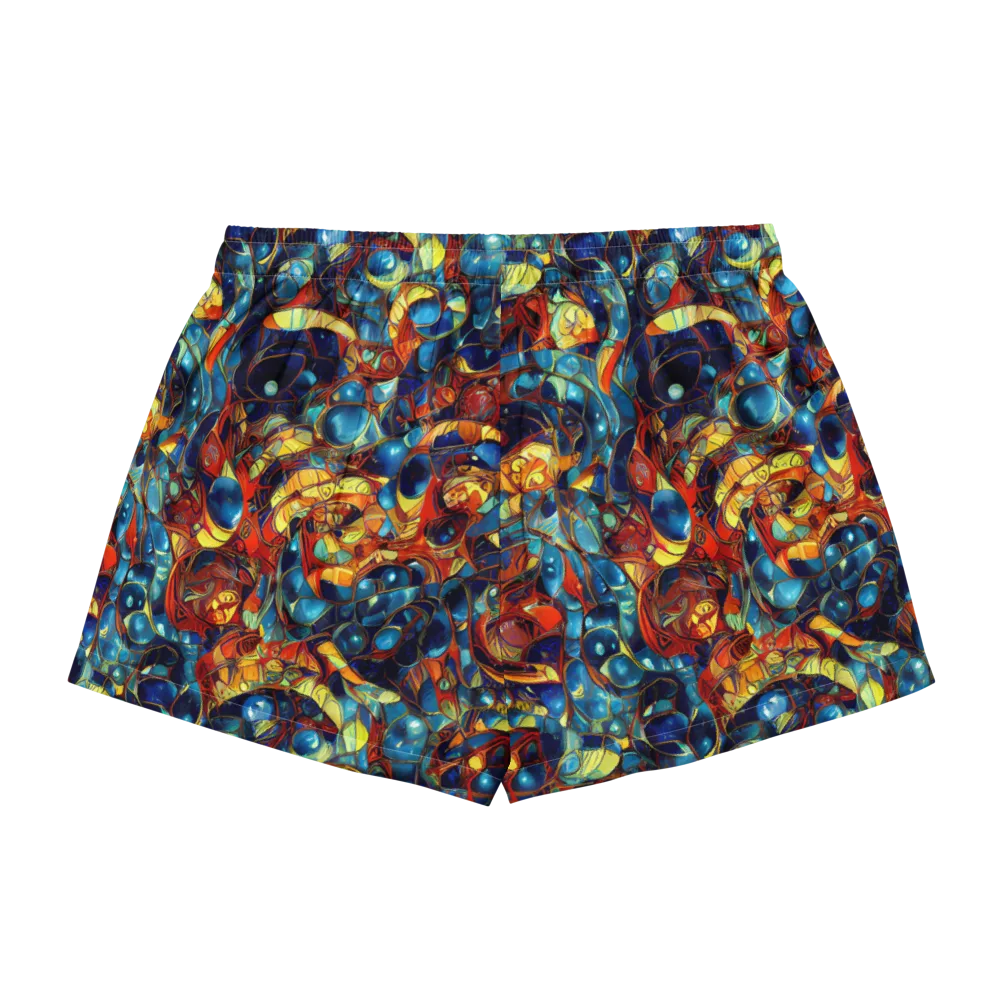 Sapphire Frenzy on Women's Pajama Shorts — Back