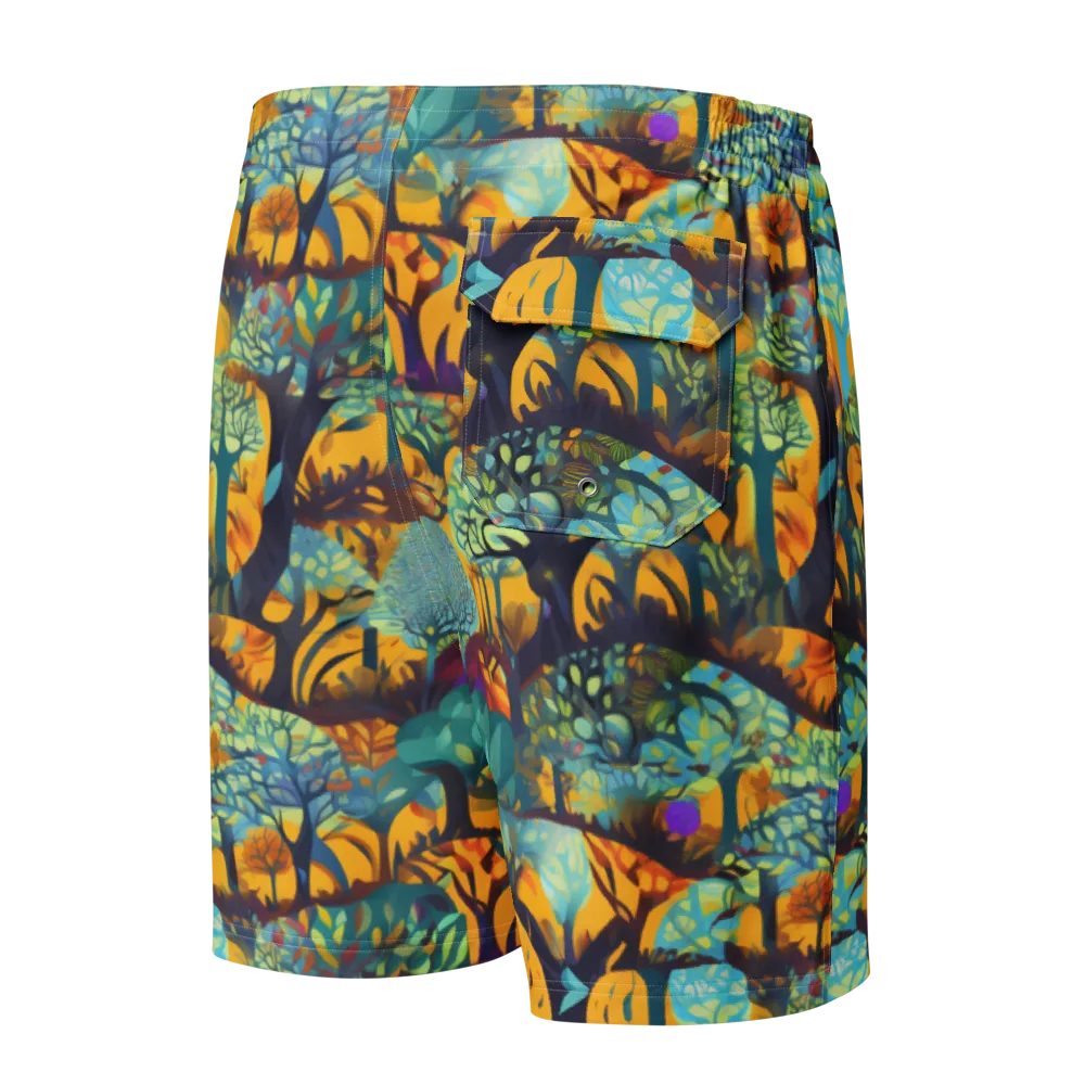 Saffron Canopy on Men's Board Shorts — Back
