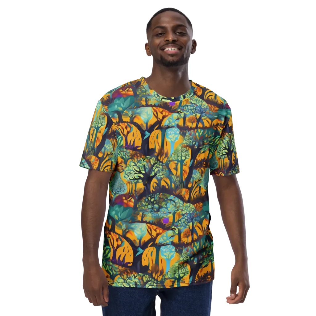 Saffron Canopy on Men's Crew Neck T-Shirt — Front