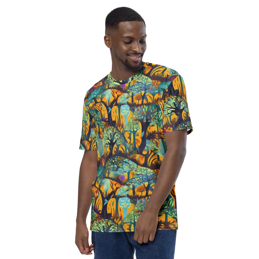 Saffron Canopy on Men's Crew Neck T-Shirt — Left