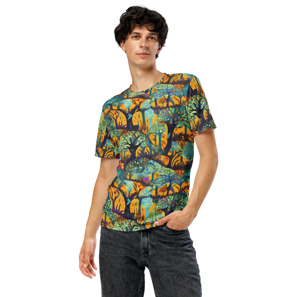 Saffron Canopy on Men's Crew Neck T-Shirt — Front