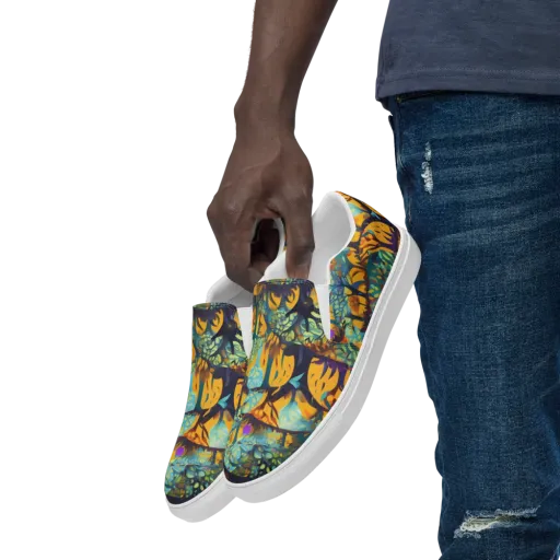 Saffron Canopy on a Men's Slip-On Canvas Shoes