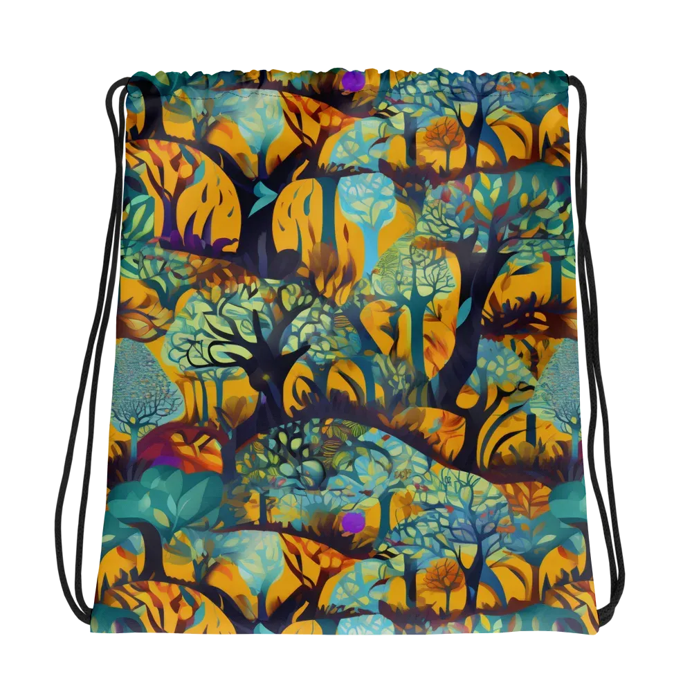 Saffron Canopy on Drawstring Bag — Photo