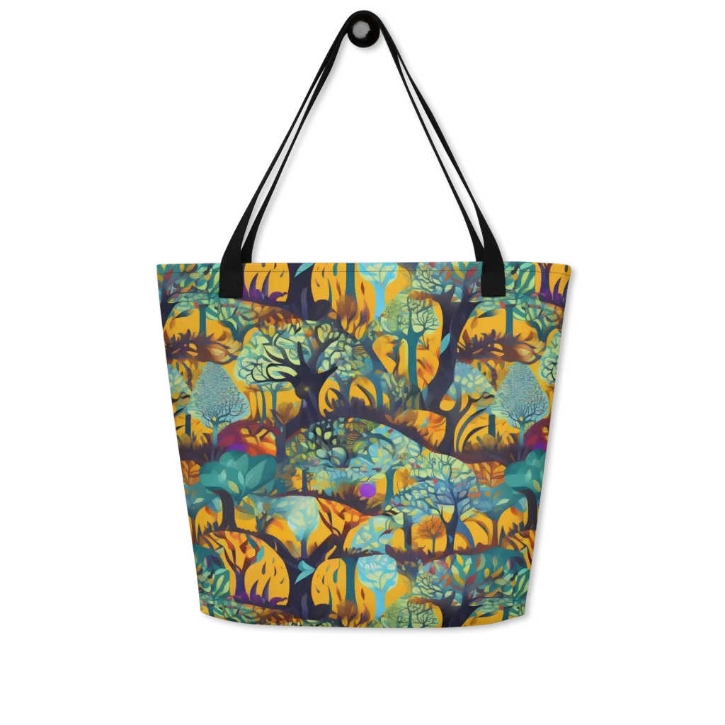 Saffron Canopy on Large Tote Bag W/ Pocket — Front