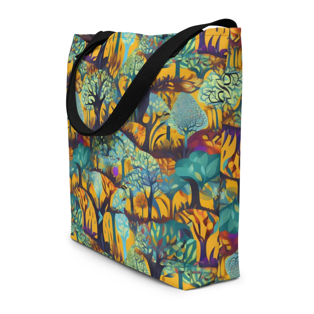 Saffron Canopy on Large Tote Bag W/ Pocket — Front