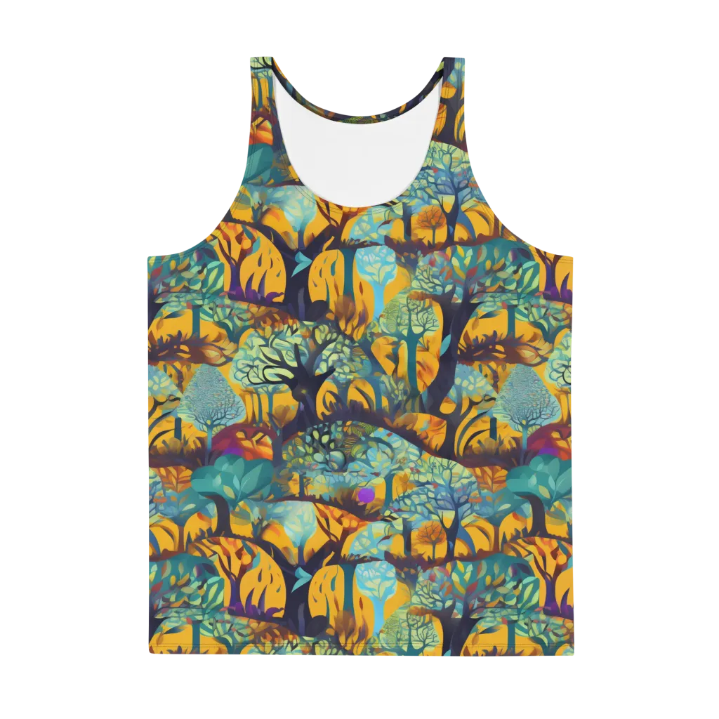 Saffron Canopy on Men's Tank Top — Front
