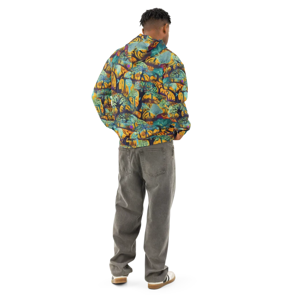 Saffron Canopy on Cotton Hoodie — Back