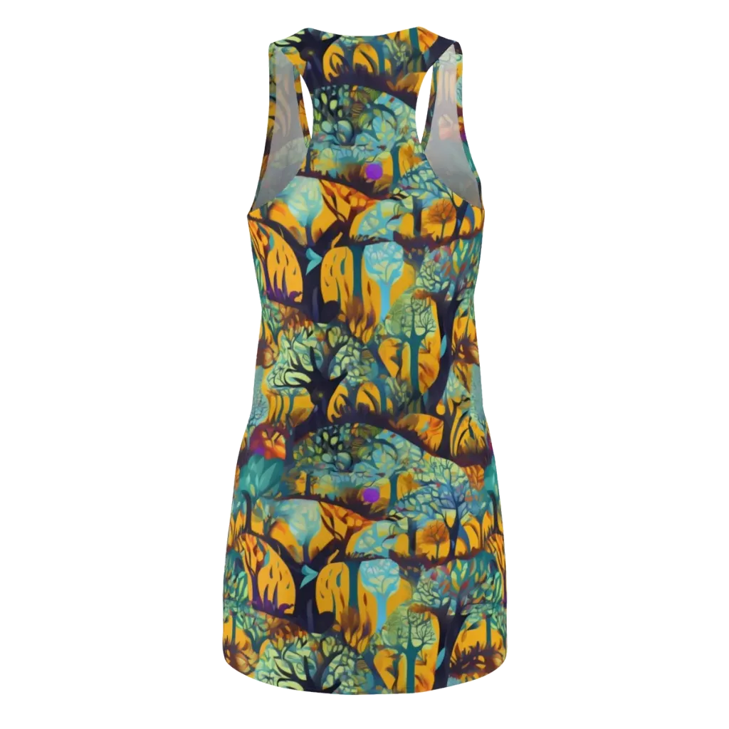 Saffron Canopy on Racerback Dress — Back
