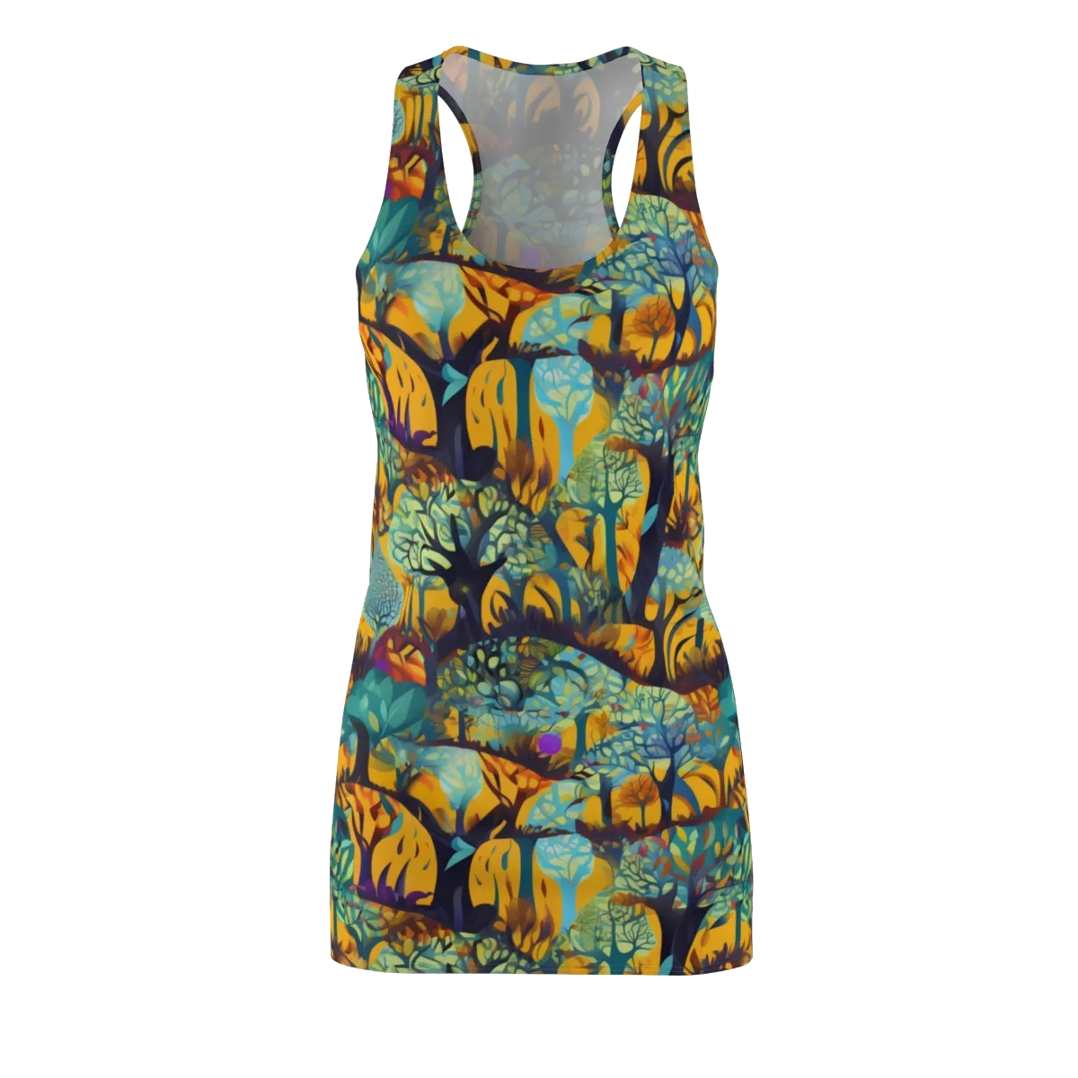 Saffron Canopy on Racerback Dress — Front