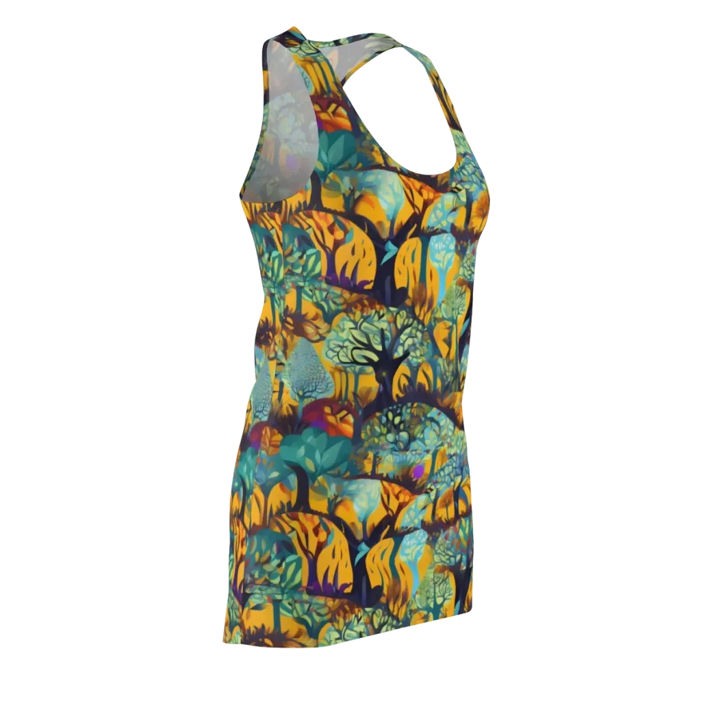 Saffron Canopy on Racerback Dress — Front Side
