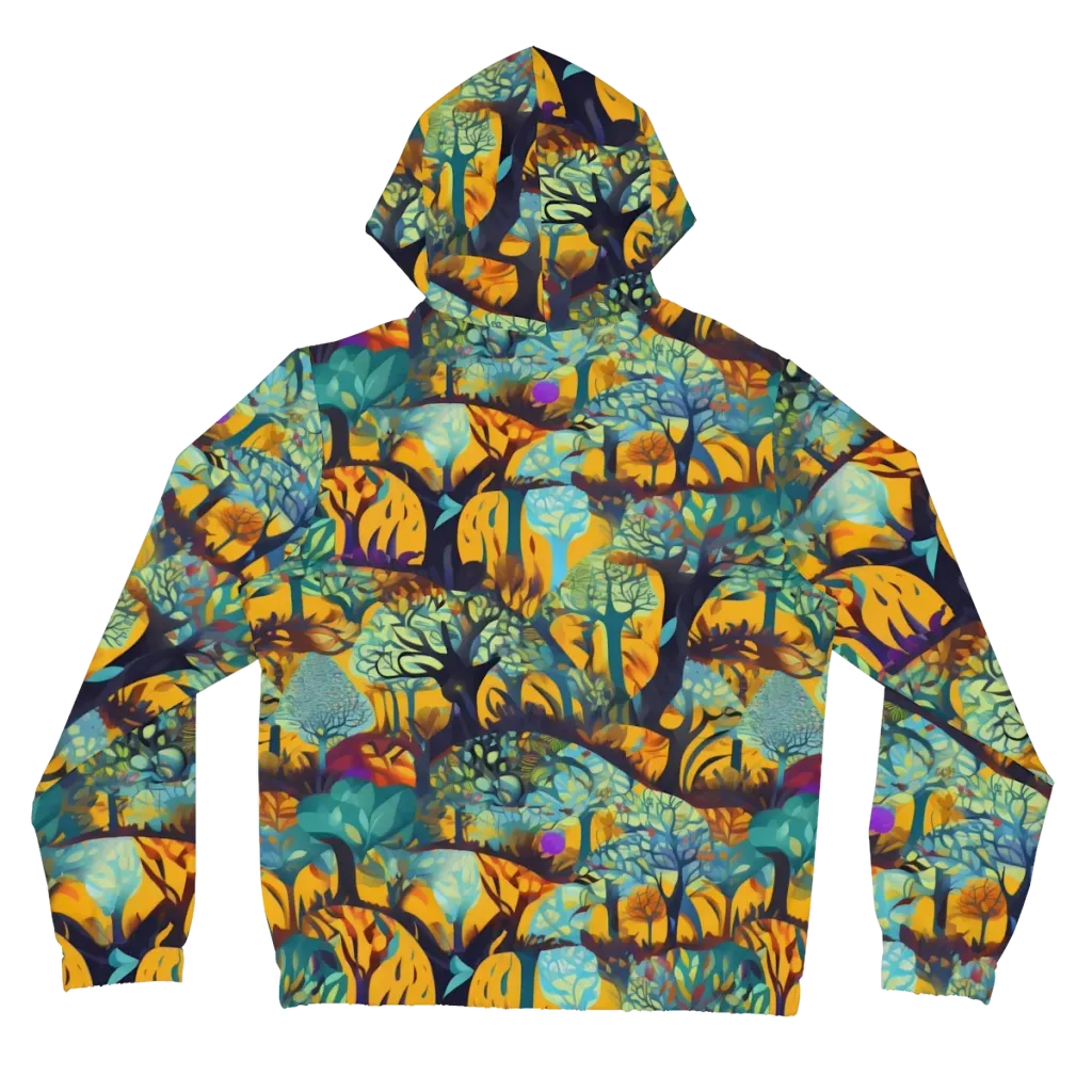 Saffron Canopy on Women's Full-Zip Hoodie — Back