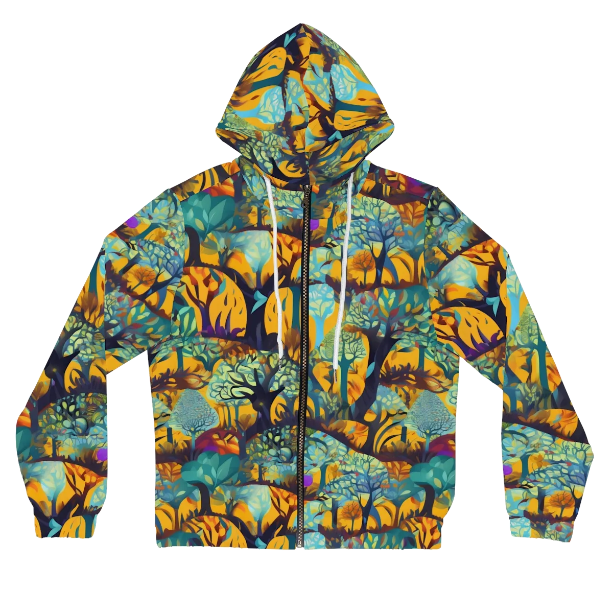 Saffron Canopy on Women's Full-Zip Hoodie — Front