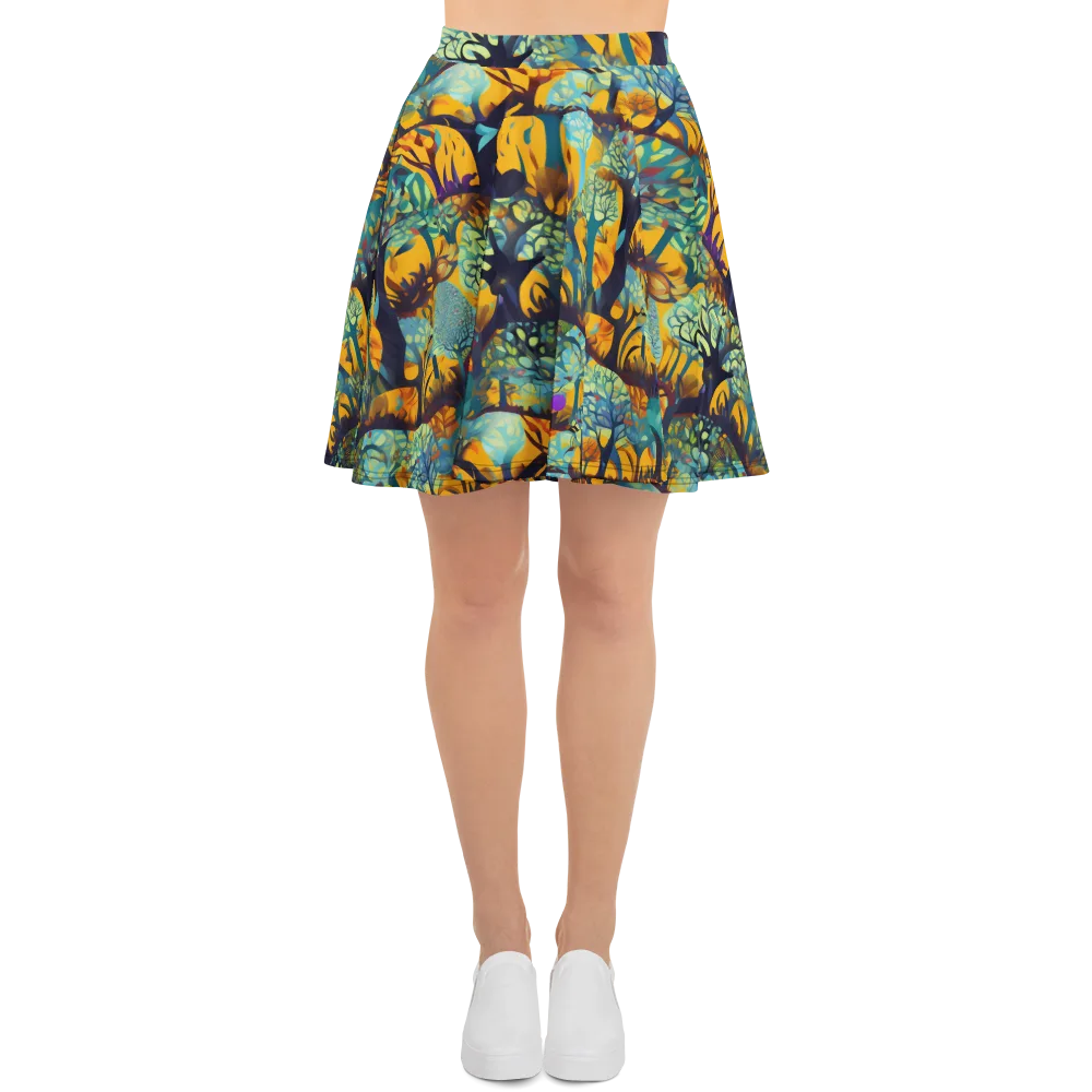 Saffron Canopy on Skater Skirt — Front