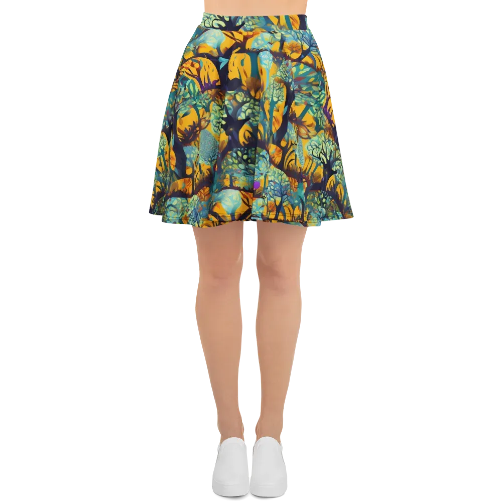 Saffron Canopy on Skater Skirt — Front