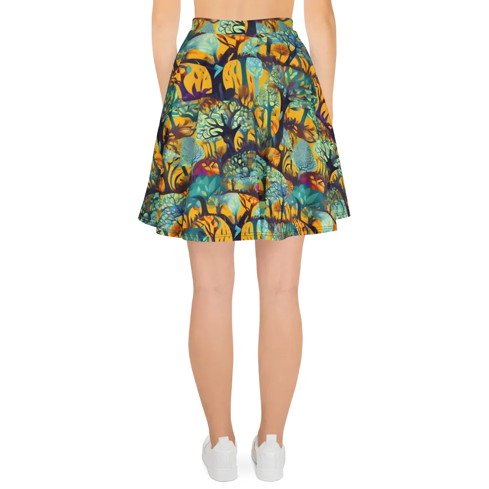 Saffron Canopy on Skater Skirt — Back