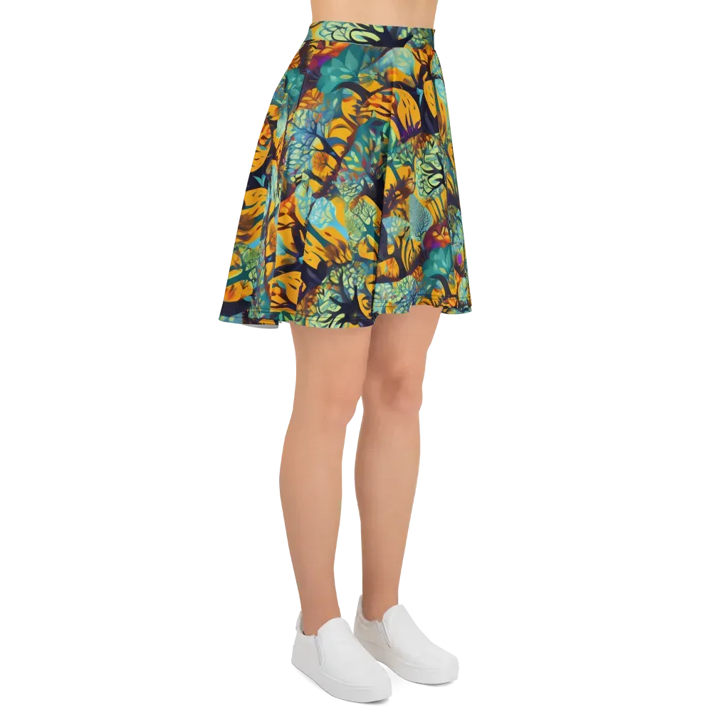 Saffron Canopy on Skater Skirt — Right