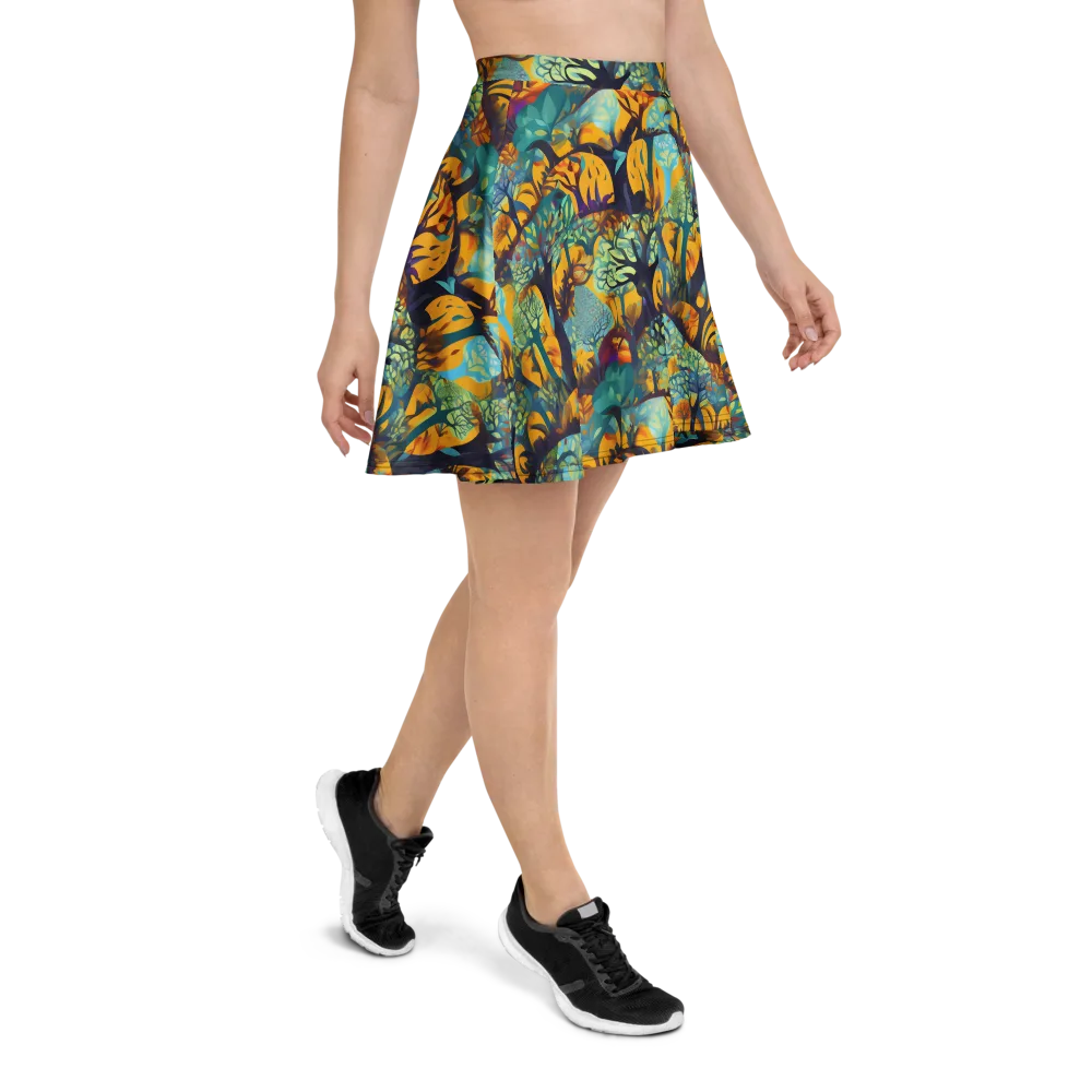 Saffron Canopy on Skater Skirt — Right