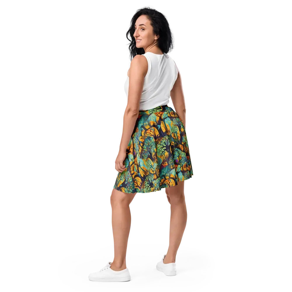 Saffron Canopy on Skater Skirt — Back