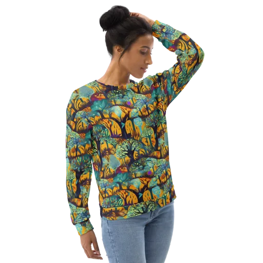 Saffron Canopy on a Sweatshirt