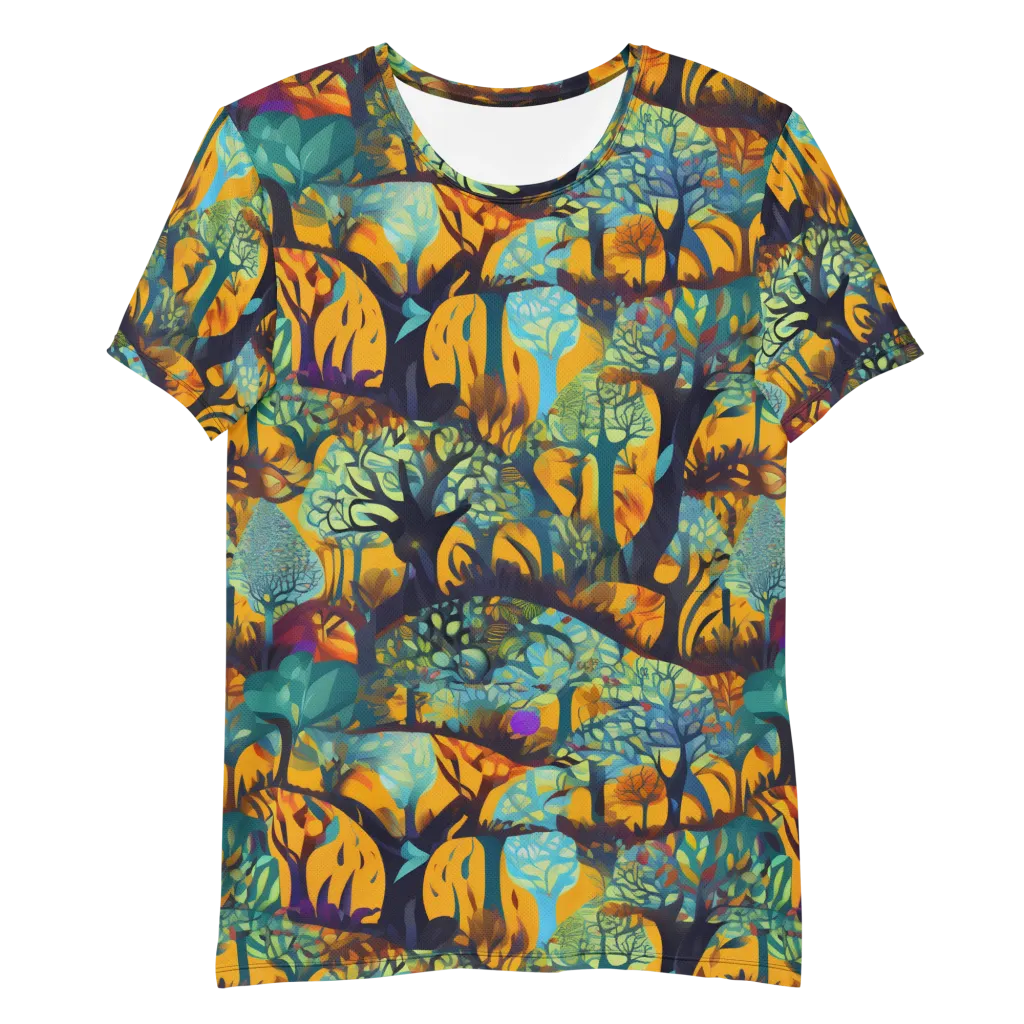 Saffron Canopy on Men's Athletic T-Shirt — Front