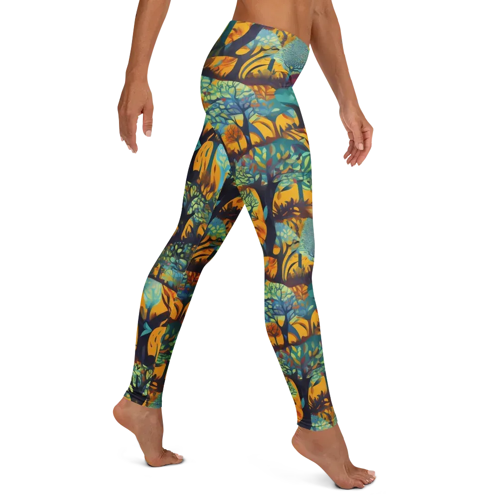Saffron Canopy on Leggings — Right