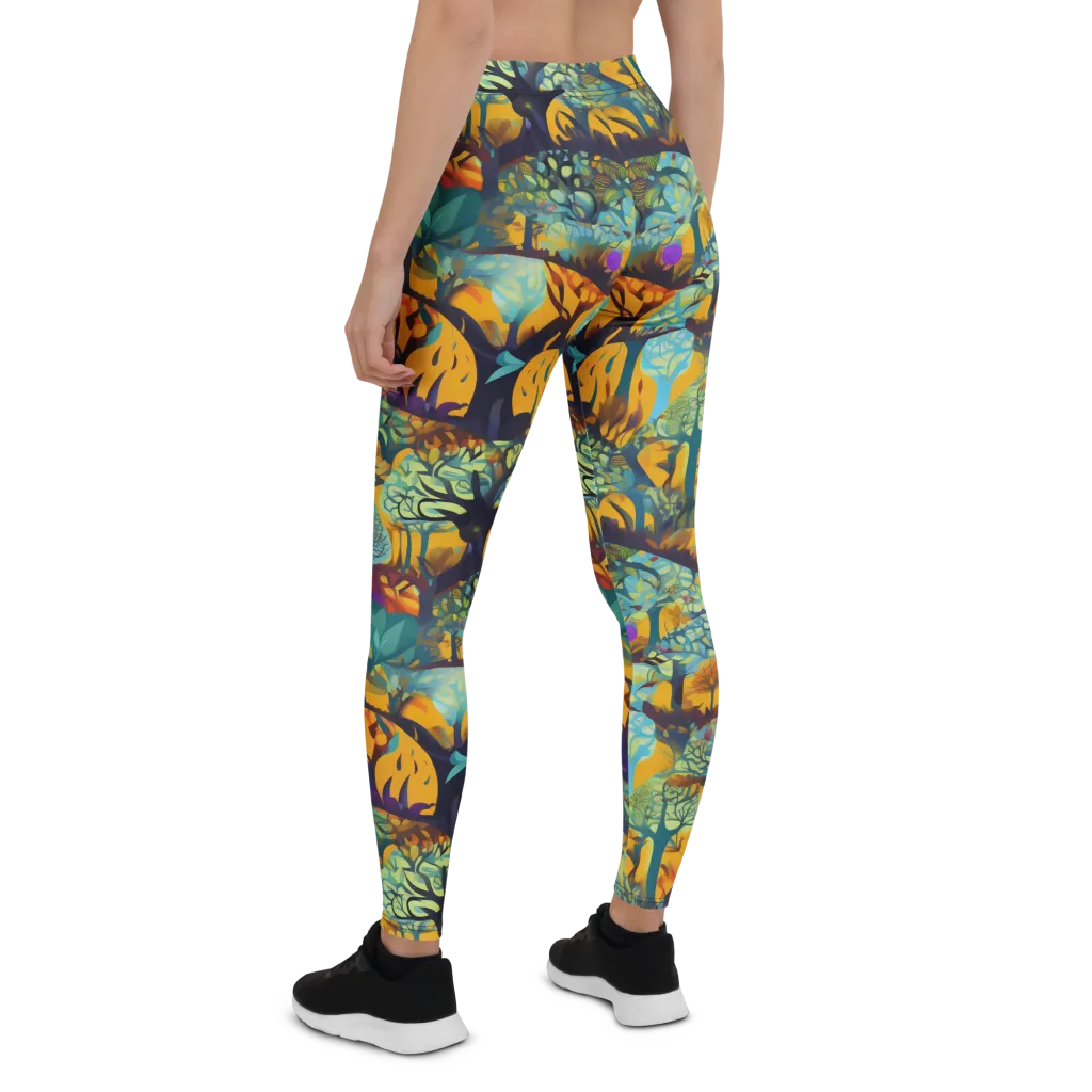 Saffron Canopy on Leggings — Back