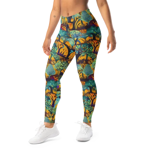Saffron Canopy on a Leggings