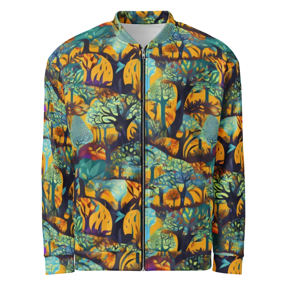 Saffron Canopy on Bomber Jacket — Front