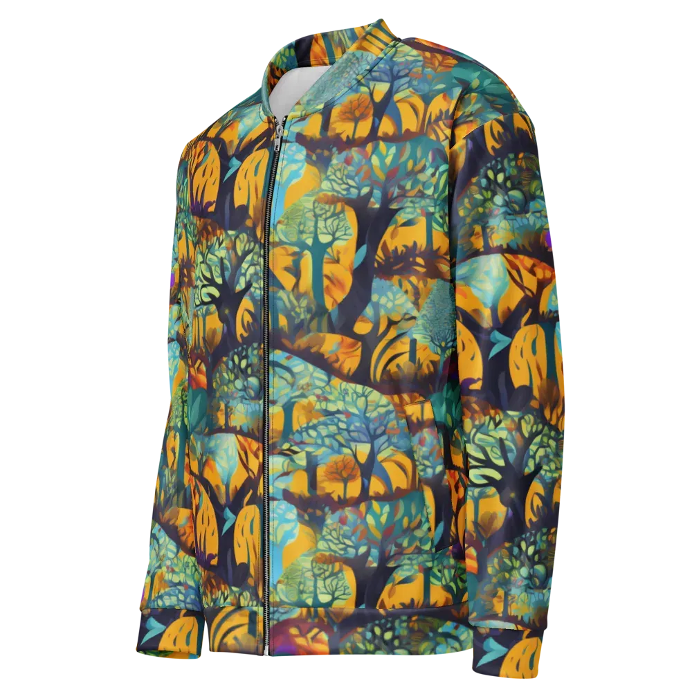 Saffron Canopy on Bomber Jacket — Left Front