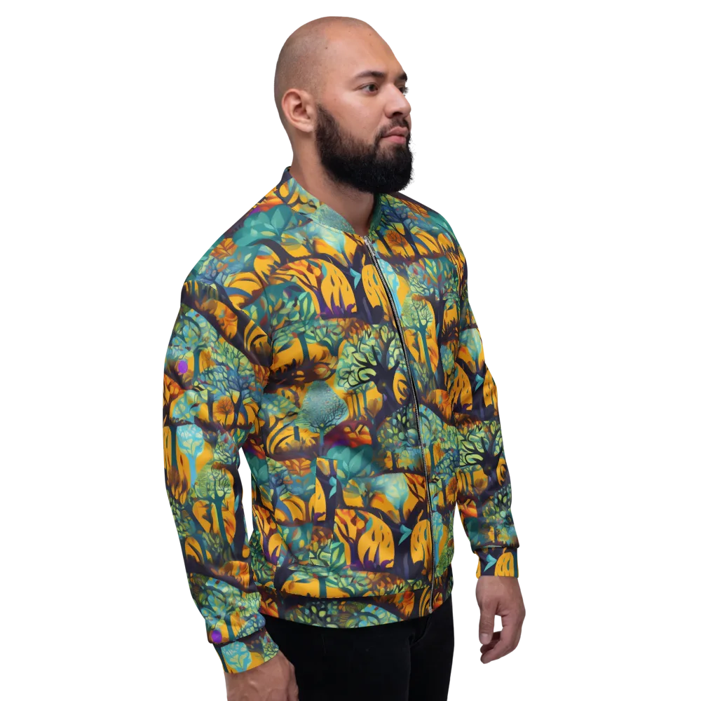 Saffron Canopy on Bomber Jacket — Right