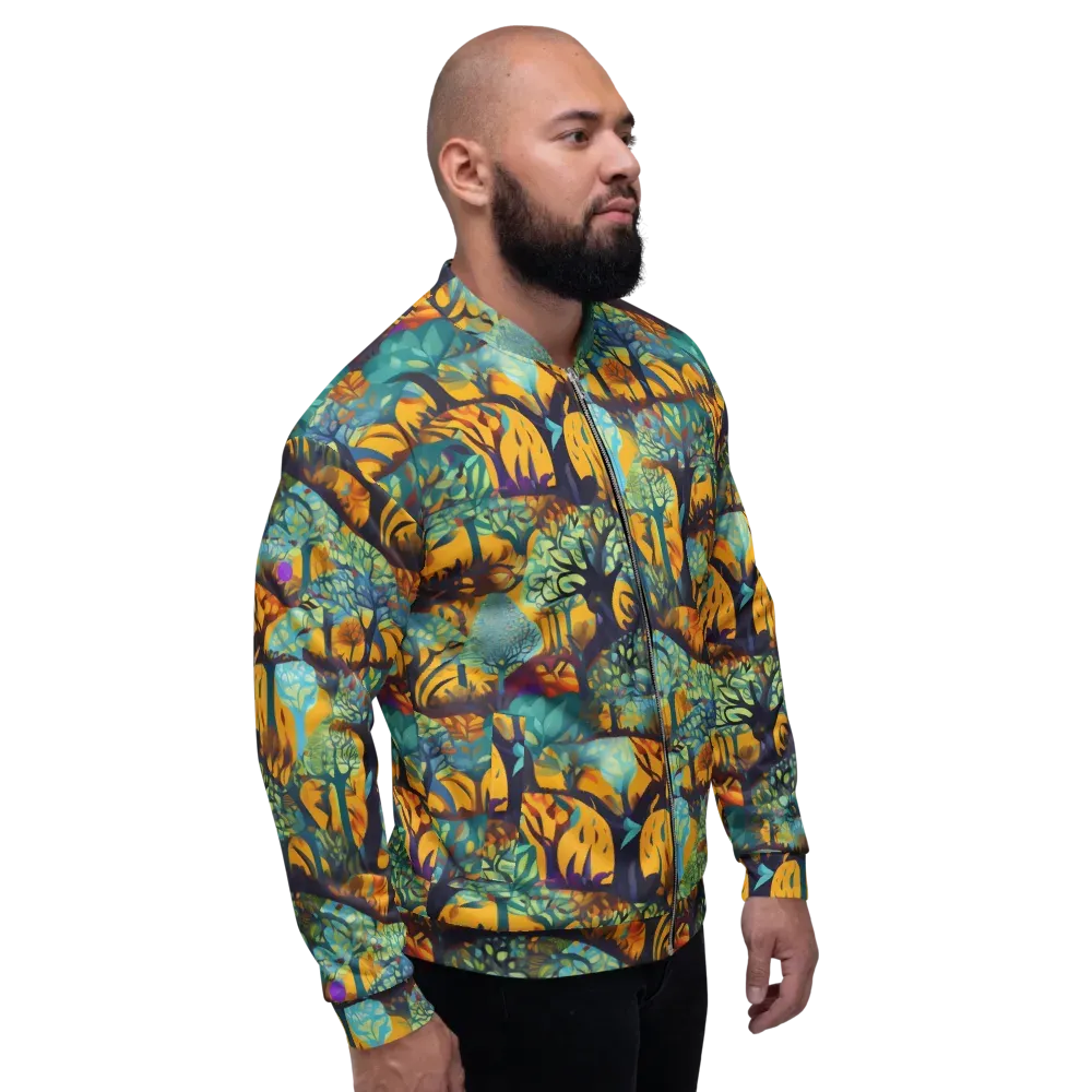 Saffron Canopy on Bomber Jacket — Right