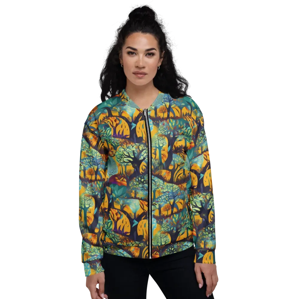 Saffron Canopy on Bomber Jacket — Front