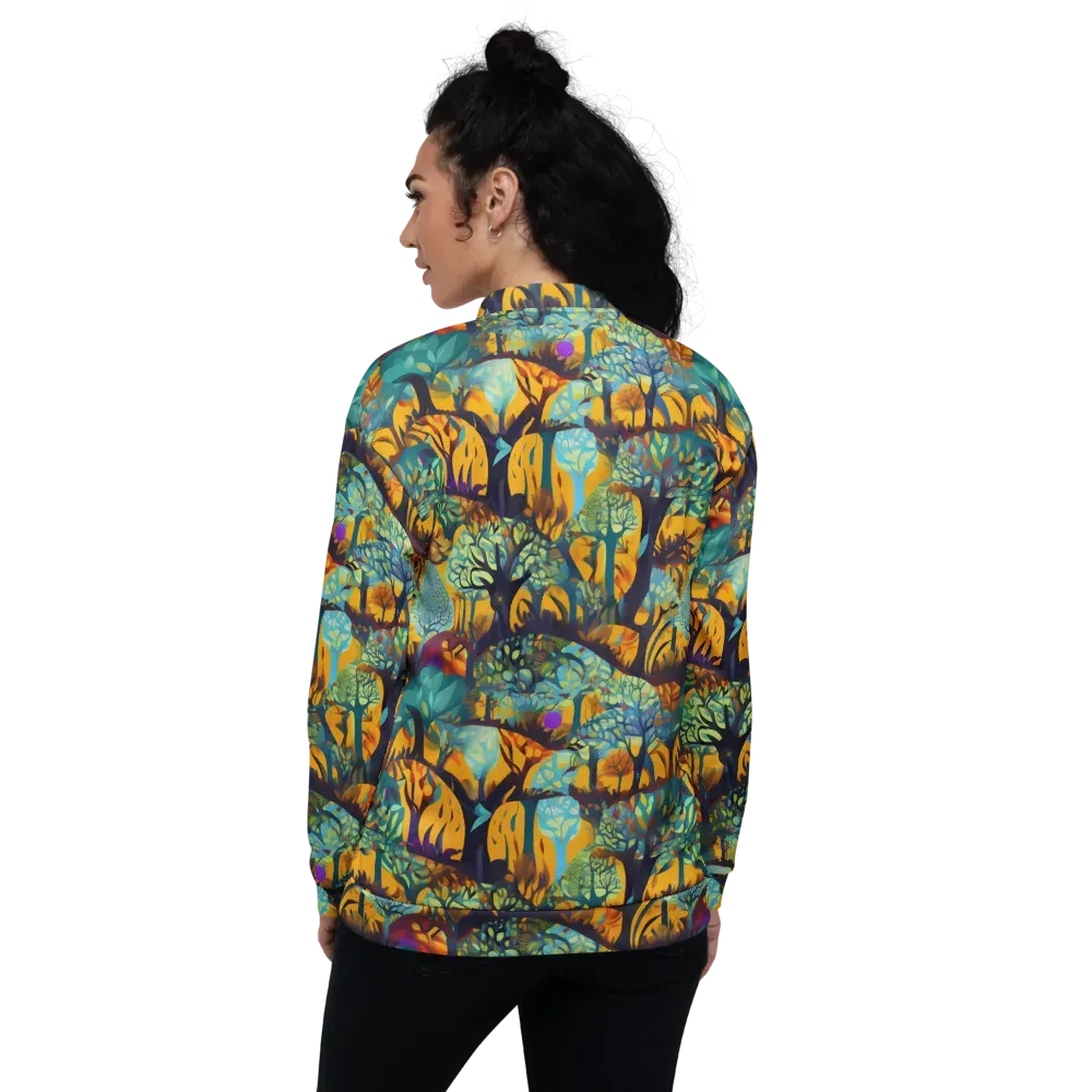 Saffron Canopy on Bomber Jacket — Back
