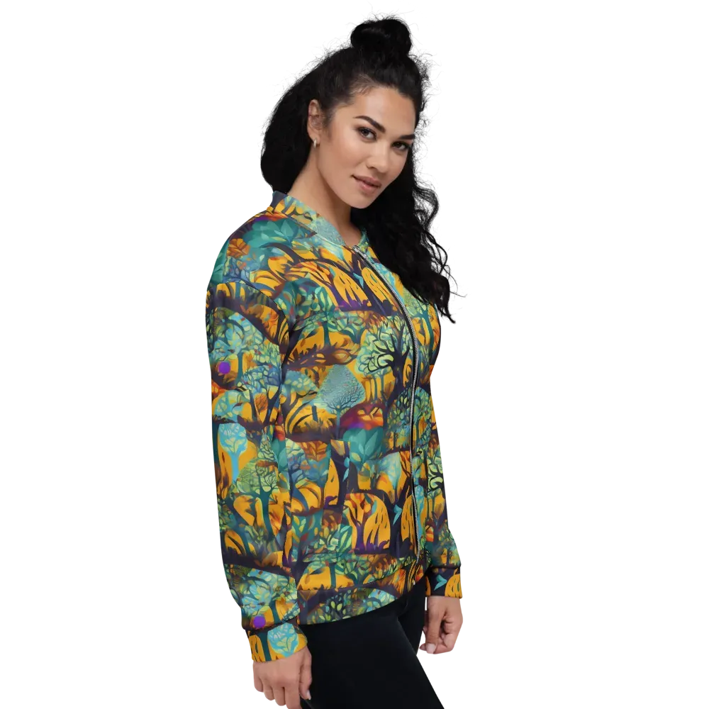 Saffron Canopy on Bomber Jacket — Right