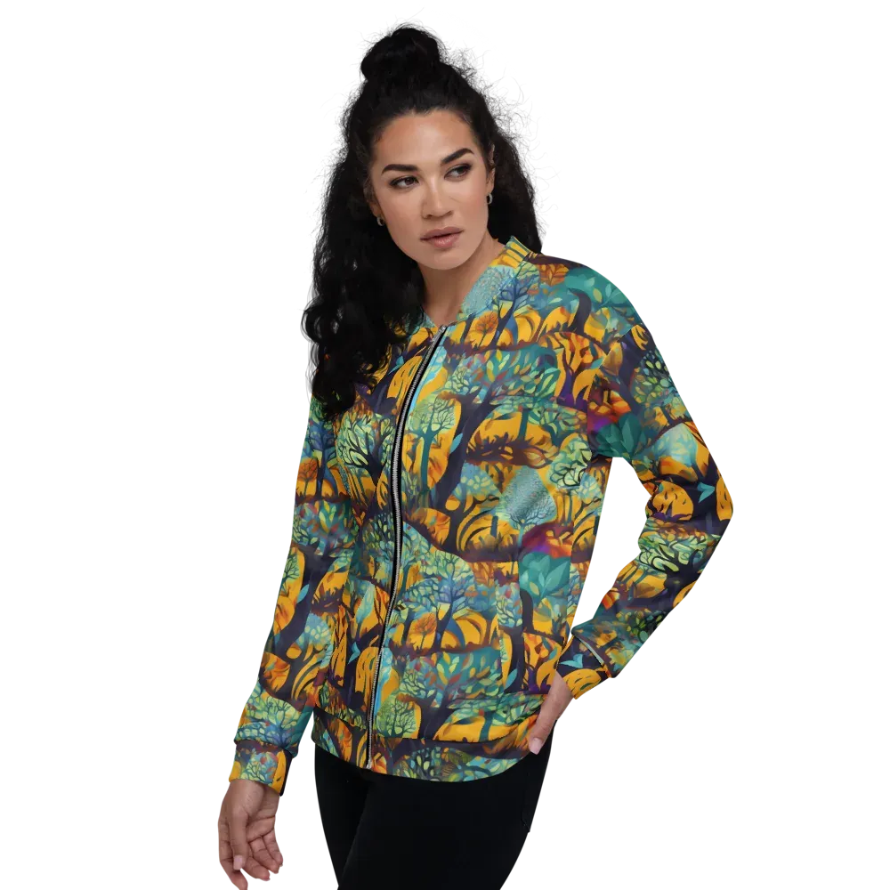 Saffron Canopy on Bomber Jacket — Left