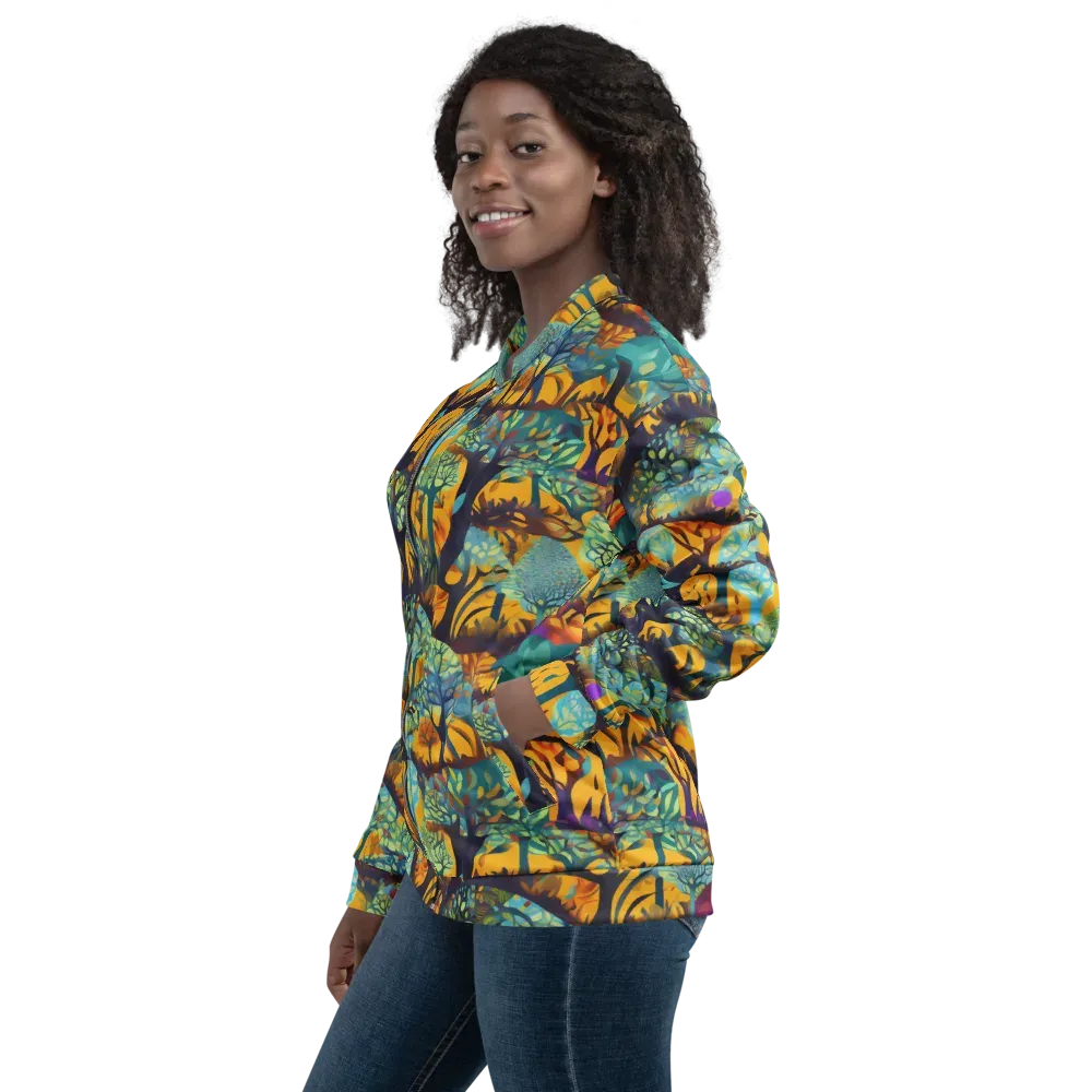 Saffron Canopy on Bomber Jacket — Left