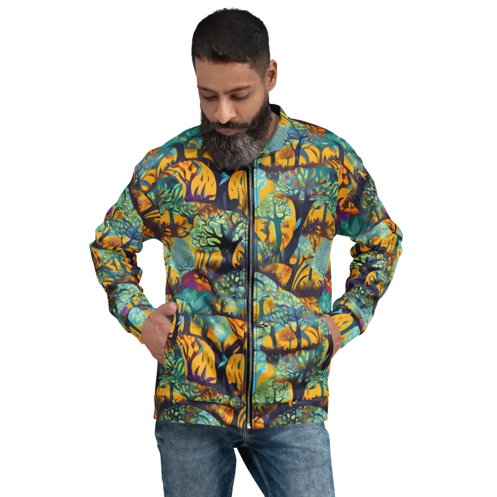Saffron Canopy on Bomber Jacket — Front