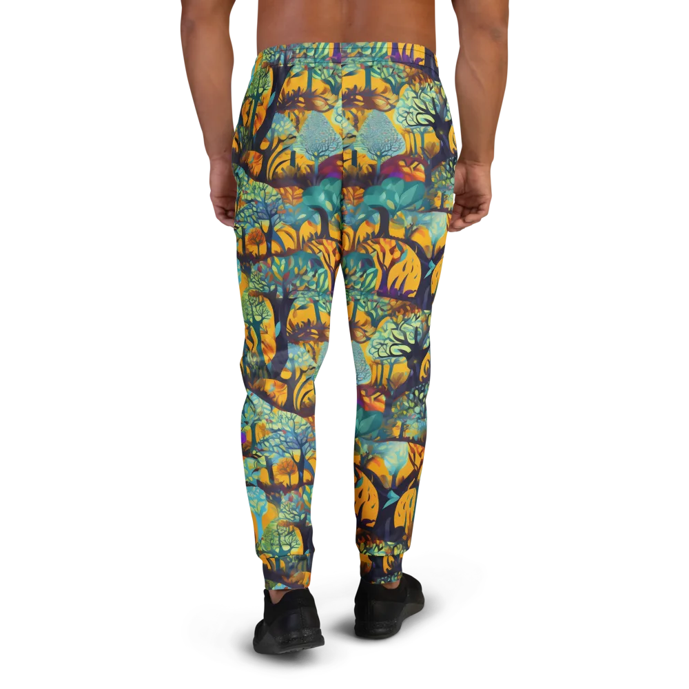 Saffron Canopy on Men's Joggers — Back