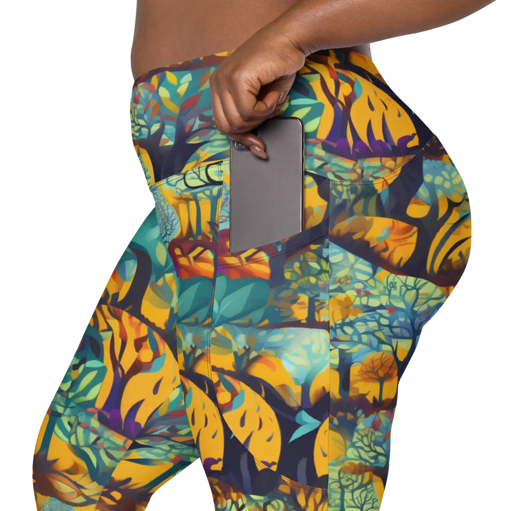 Saffron Canopy on Leggings with Pockets — Product details 2
