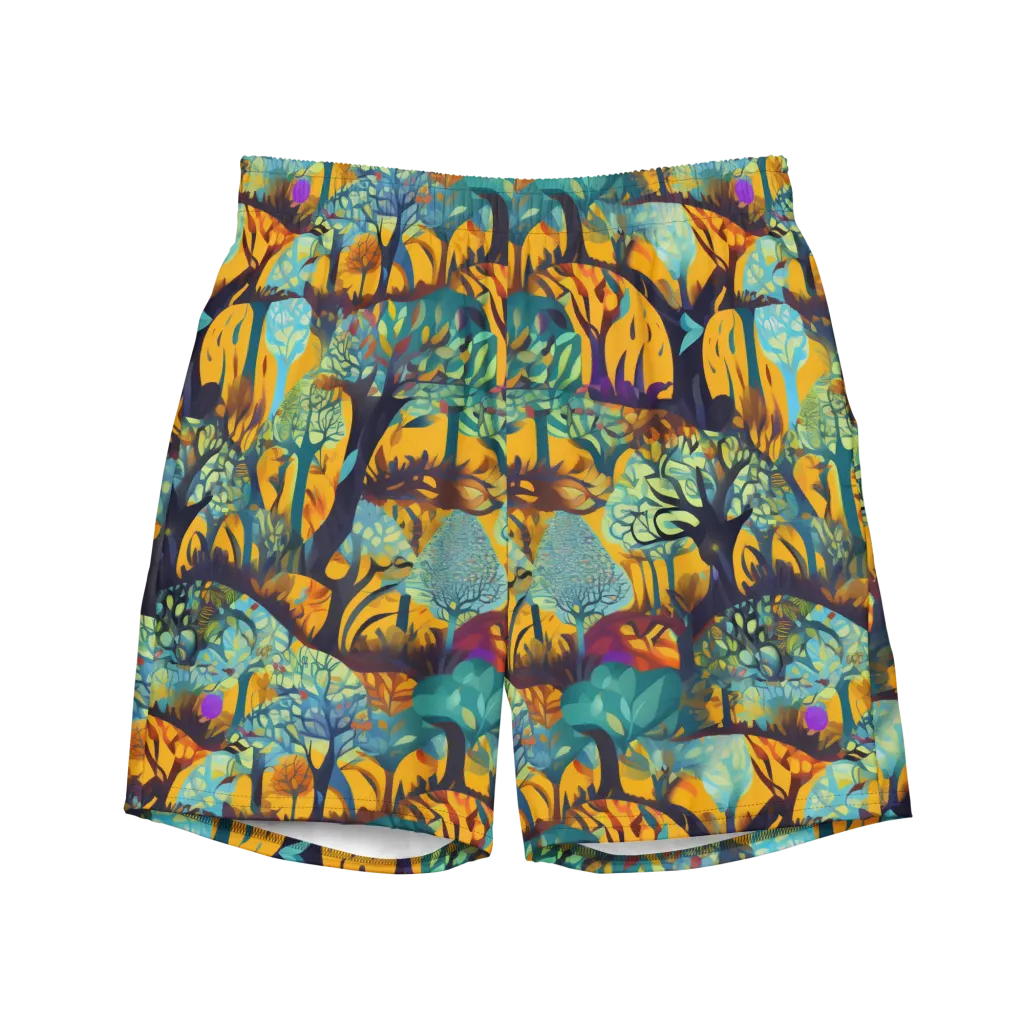 Saffron Canopy on Swim Trunks — Front