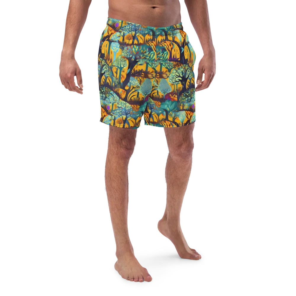 Saffron Canopy on Swim Trunks — Front