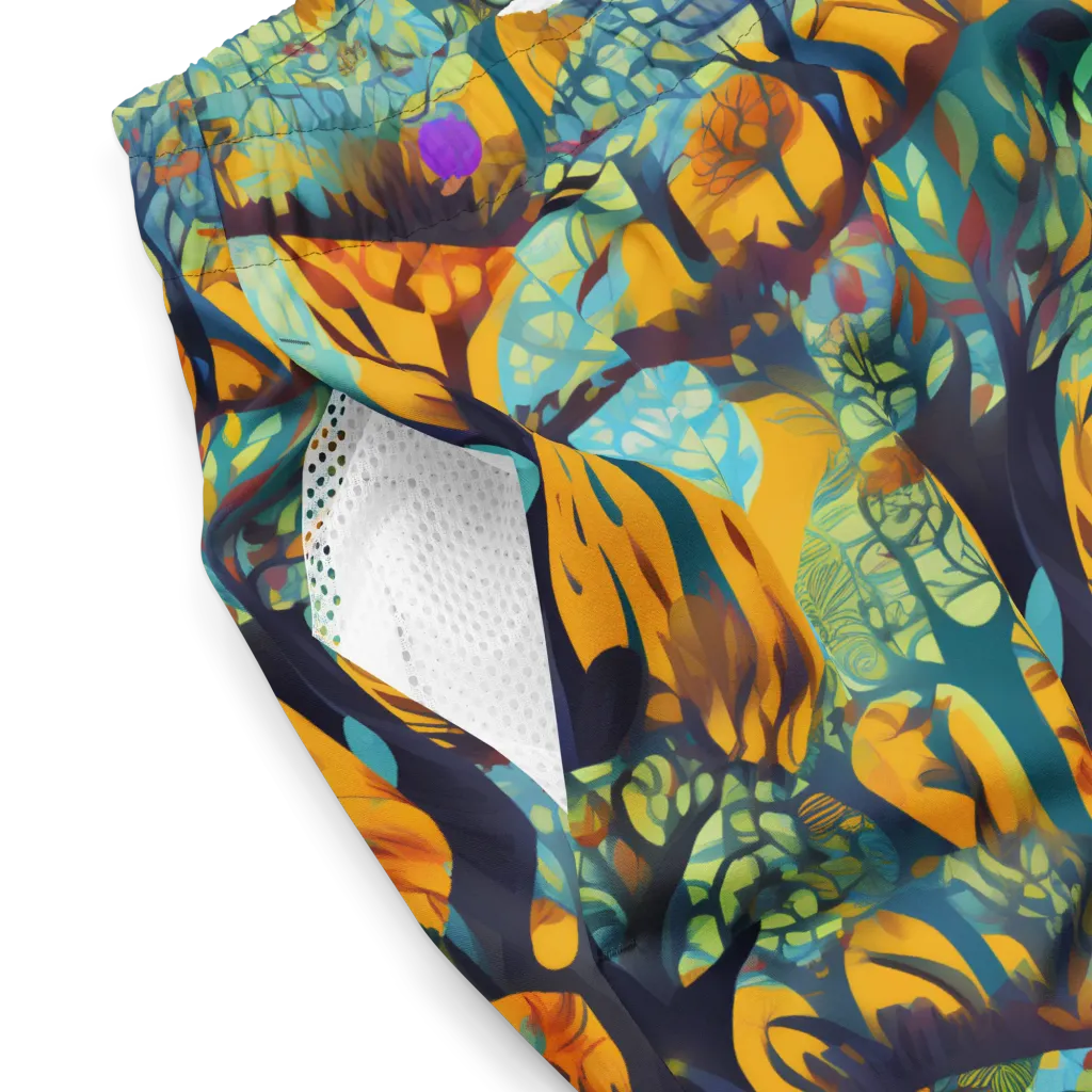 Saffron Canopy on Swim Trunks — Product details 2