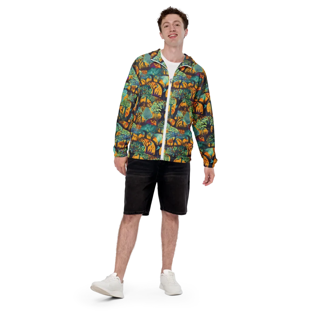 Saffron Canopy on Men's Windbreaker — Front