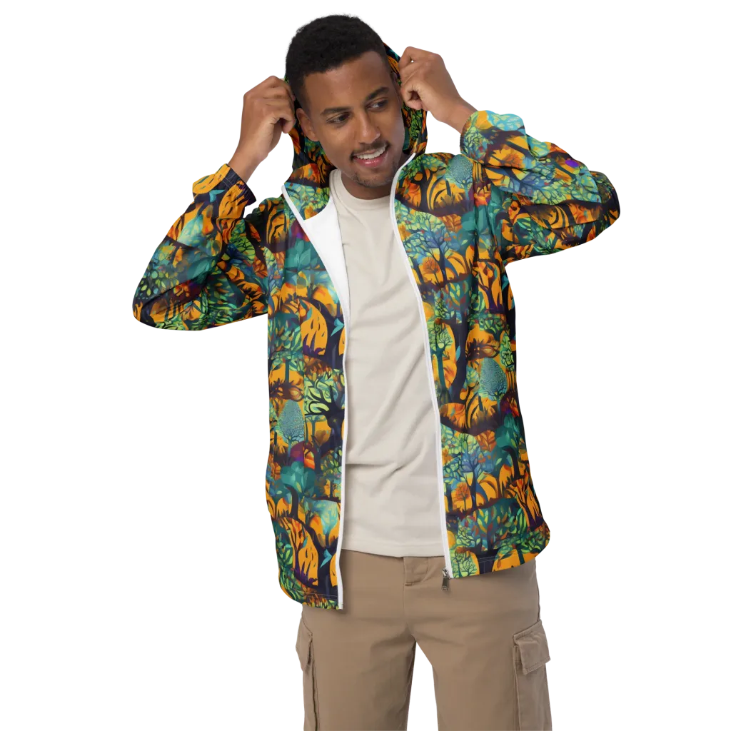 Saffron Canopy on Men's Windbreaker — Front