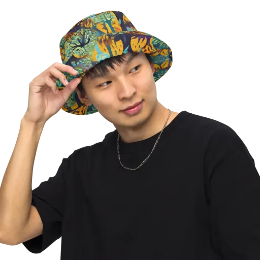 Saffron Canopy on a Reversible Bucket Hat