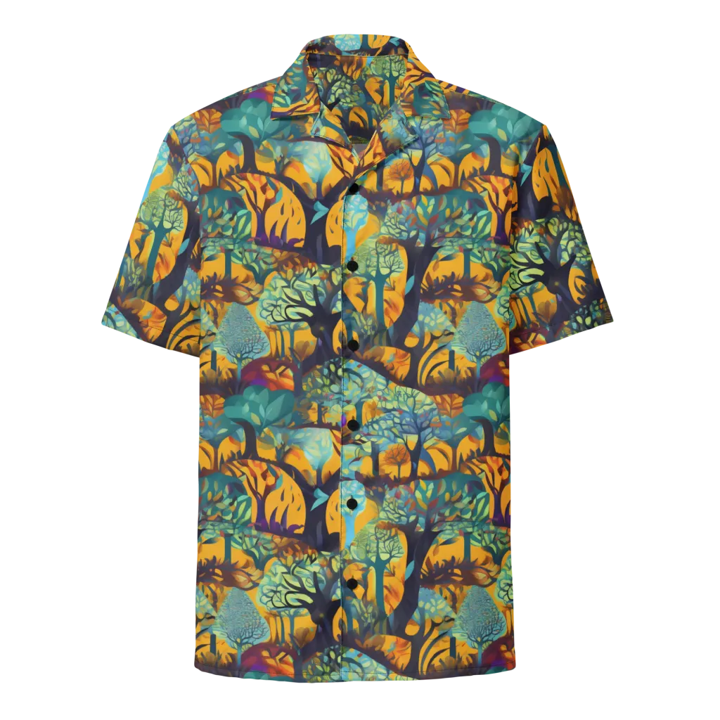 Saffron Canopy on Button Shirt — Front