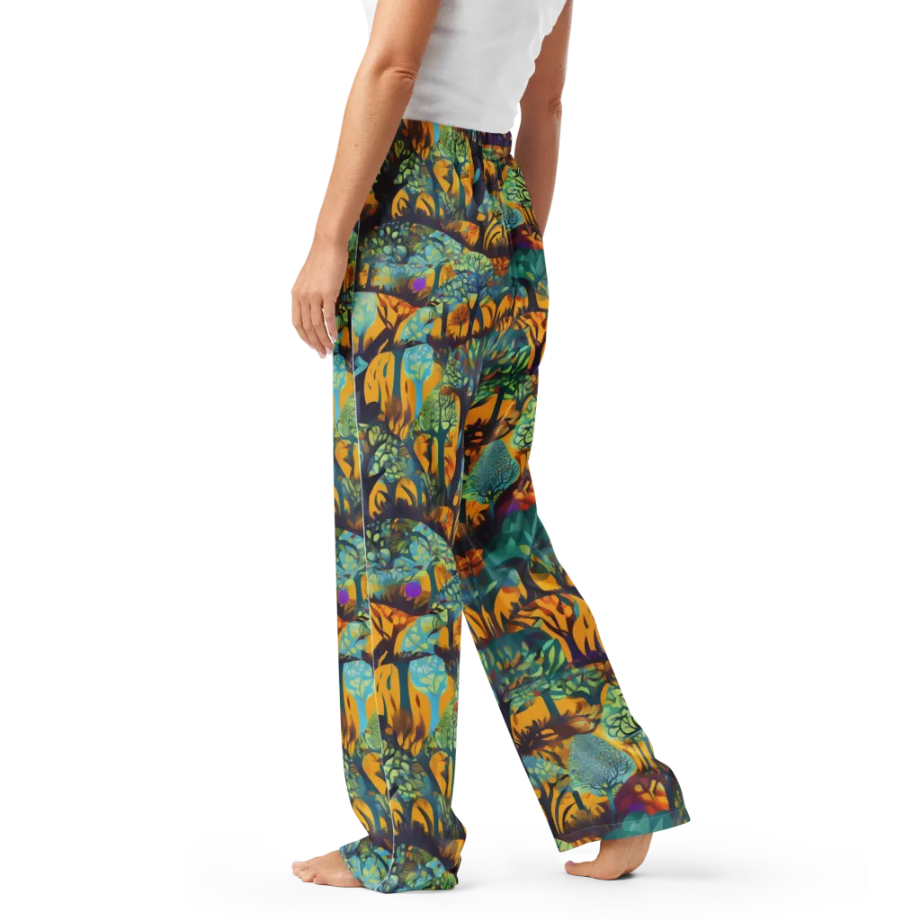 Saffron Canopy on Women's Pajama Pants — Left