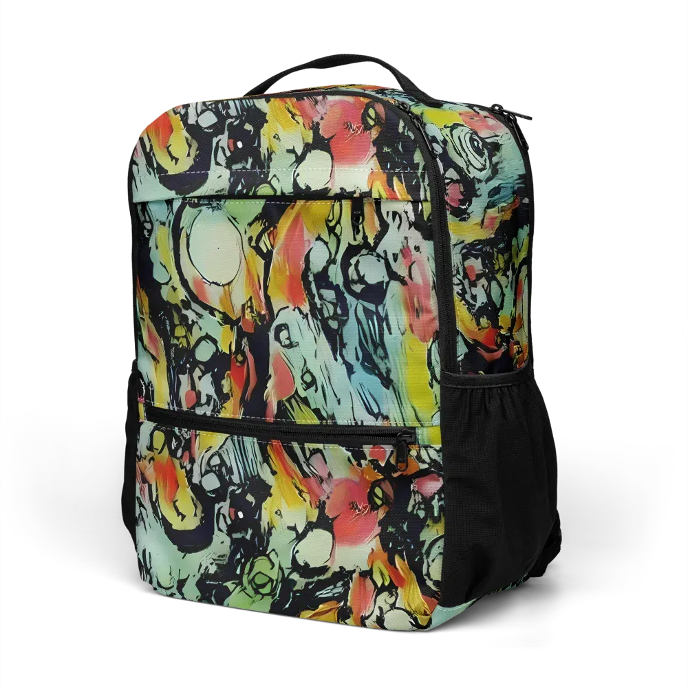 Chromatic Menagerie on Utility Backpack — Left Front