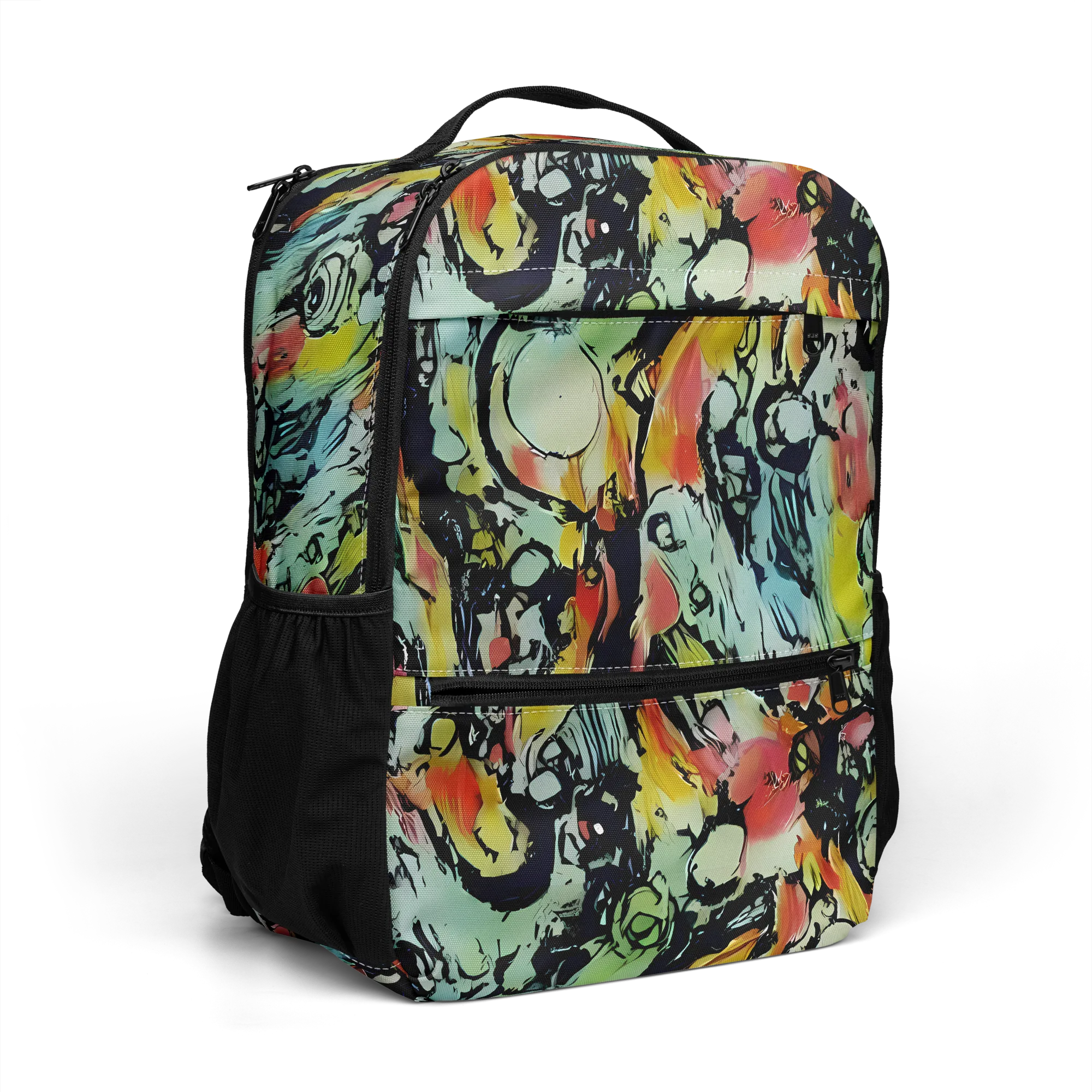 Chromatic Menagerie on Utility Backpack — Right Front